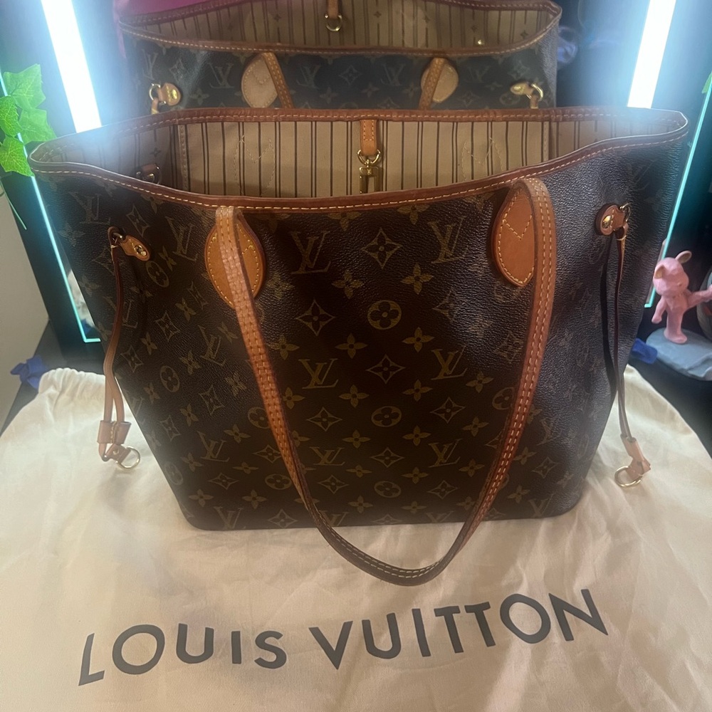 Louis Vuitton Brown Monogram Neverfull MM Tote